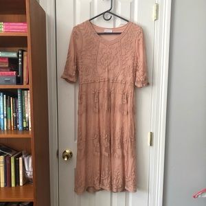 Roolee Lace Midi Dress
